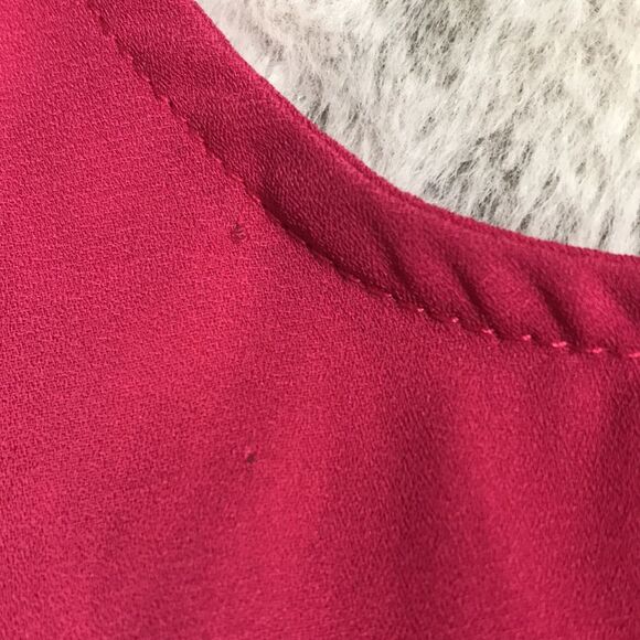 Everly Hot Pink Back Bow Tank Top Size Small - Picture 6 of 8